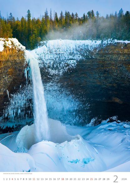 alt="Bildkalender Waterfalls Februar"