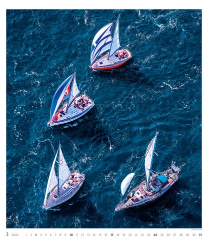 alt="Bildkalender Sailing 2024 März"